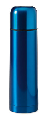 thermosfles metallic blauw