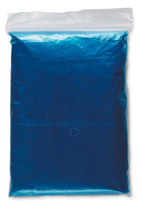 poncho blauw