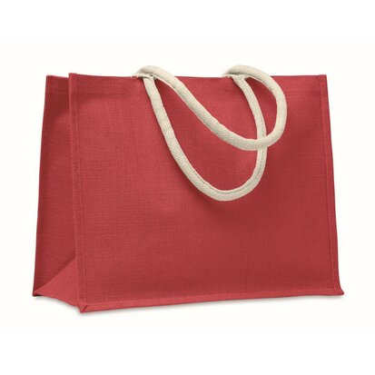 jute tas aura rood