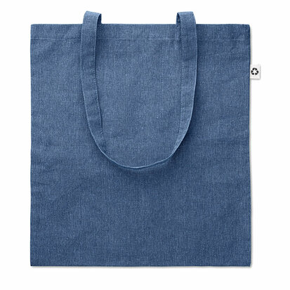 tas gerecycled blauw