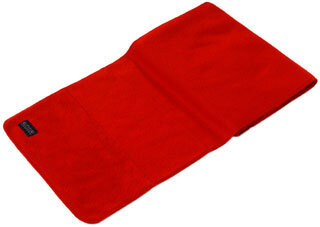 fleece sjaal rood