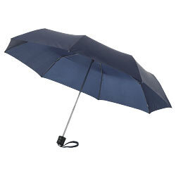 3-sectie paraplu blauw