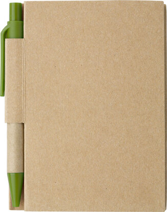 notitieboekje karton groen