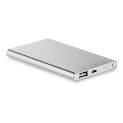 alu powerbank zilver