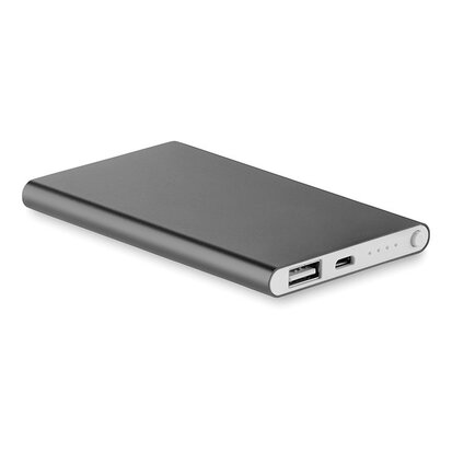 alu powerbank zwart