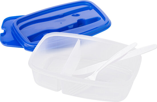 Koeltas met lunchbox blauw