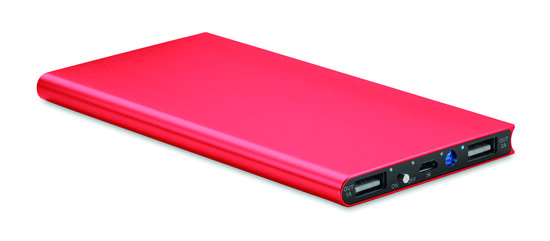 powerbank 8000 mah rood