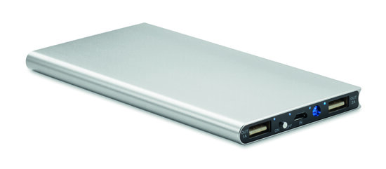 powerbank 8000 mah zilve