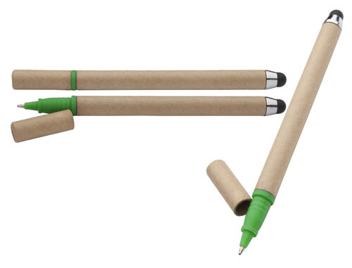 gerecyclede papieren stylus met balpen EcoTouch sample