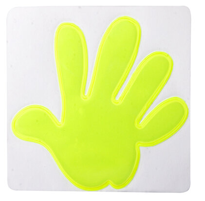 reflector sticker hand Astana sample