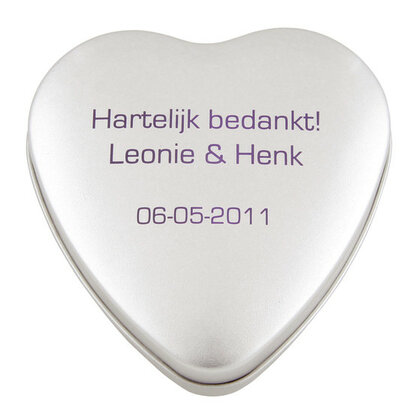 Hart blik zilver met hartjes sample