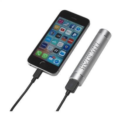 PowerFlash powerbank zilver