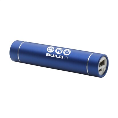 PowerFlash powerbank blauw uit