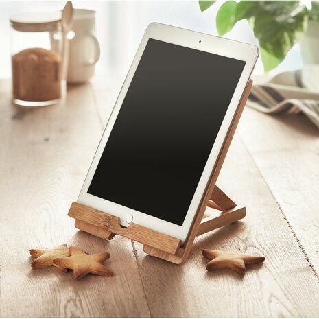 bamboe houder tablet