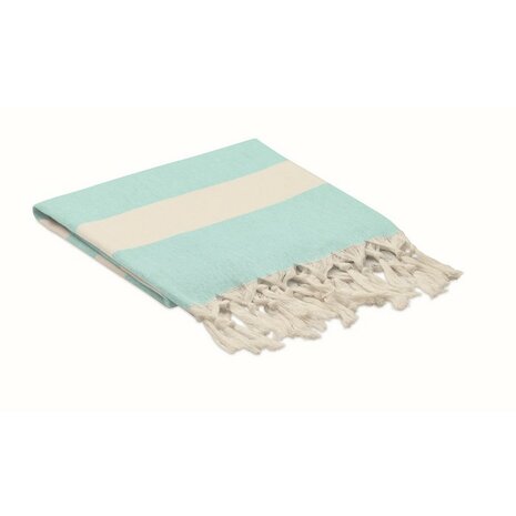 Agoura hamam doek aqua gevouwen