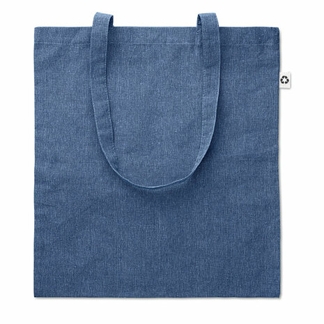 tas gerecycled blauw