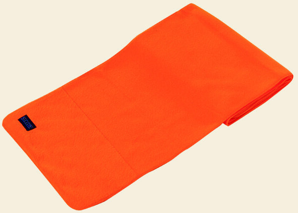 fleece sjaal oranje