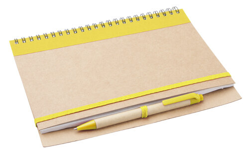Notebook Tunel geel