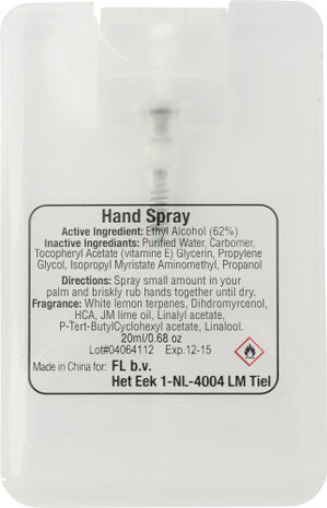 Handspray incl. bedrukken