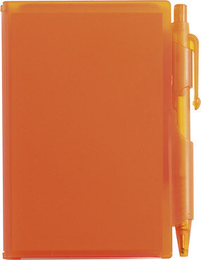 kunststof notitieboek oranje