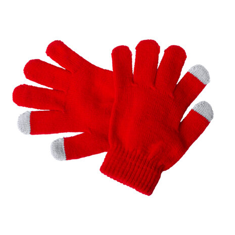 touchscreen handschoen rood