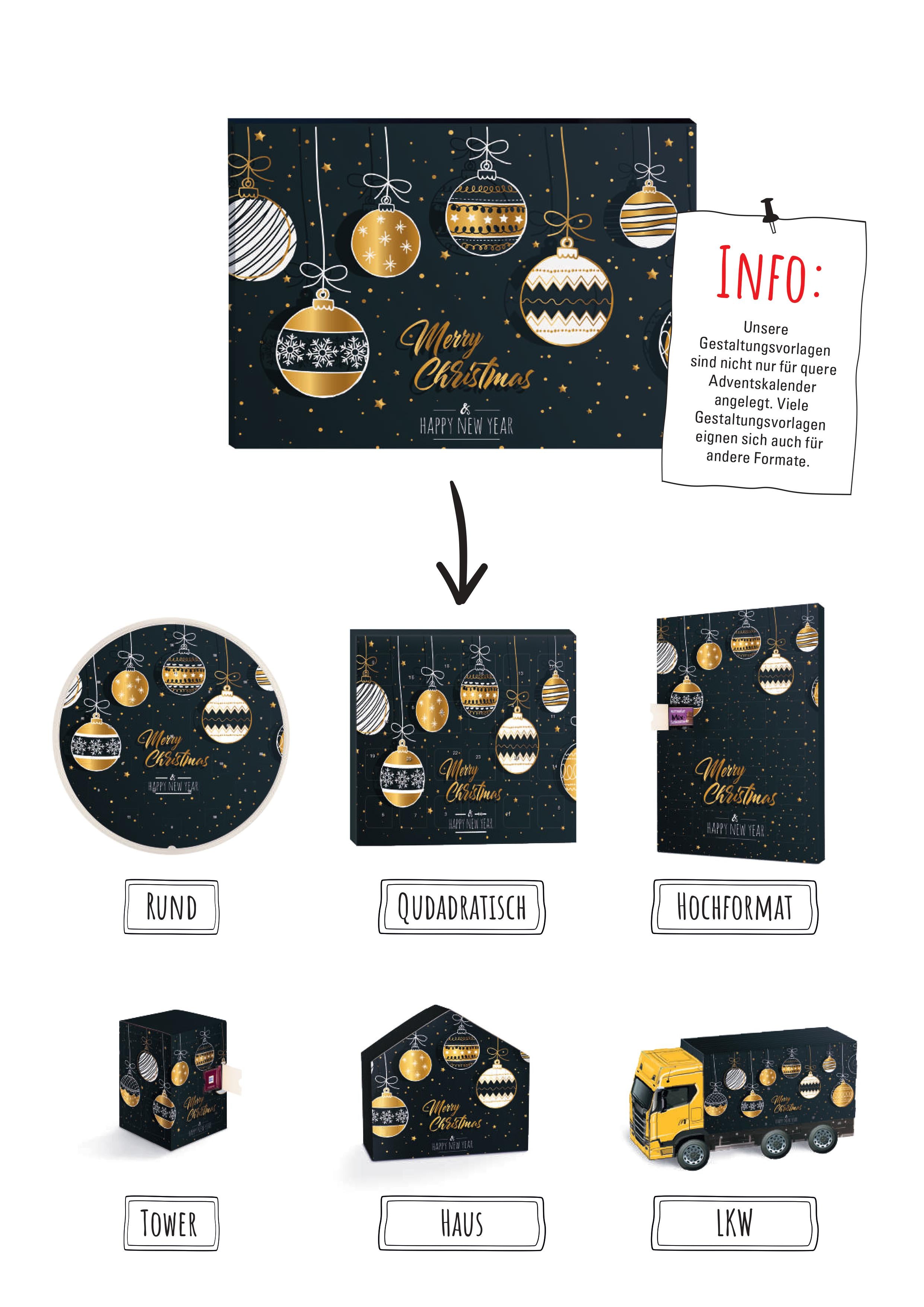 A3 adventskalender met Callebaut chocolade