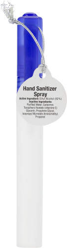 dispenser met hand spray blauw onbedrukt 2728