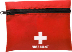 EHBO-set bestaande in etui rood 3 kleuren tr 3551