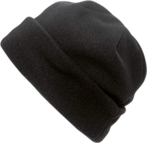 Muts van fleece blauw onbedrukt 8171