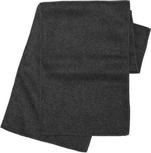 Sjaal van fleece zwart onbedrukt 11239