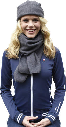 Muts en sjaal van fleece grijs 2 kleuren tr 8160