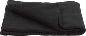 Fleece deken met draagband zwart 4 kleuren tr 3799