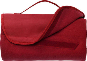 Fleece deken met draagband zwart 2 kleuren tr 3797