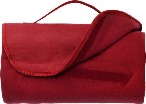 Fleece deken met draagband zwart 2 kleuren tr 3797