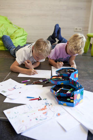 Kindertekendoos bruin onbedrukt 6417