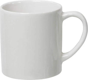 Porseleinen mok (0,17 liter). wit 2 kleuren kd 9547