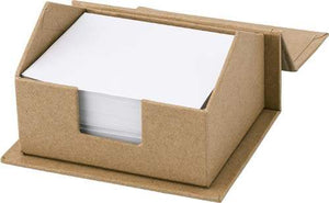 Memohouder in de vorm van huis bruin onbedrukt 7834