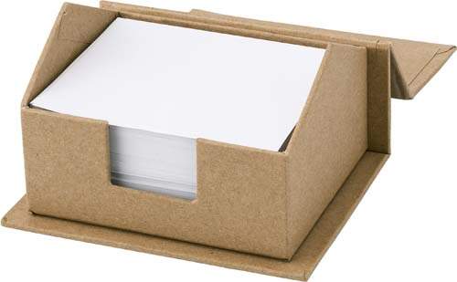 Memohouder in de vorm van huis bruin onbedrukt 7834