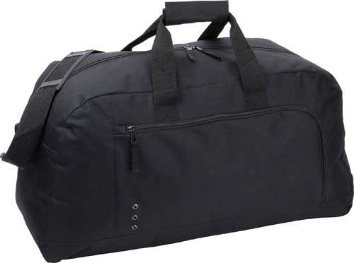 Sport- en reistas 600D polyester zwart 1 kleur tr 11782