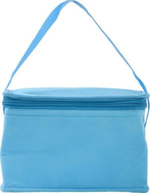 Non-woven koeltas voor zes blikjes donkerblauw onbedrukt 8263