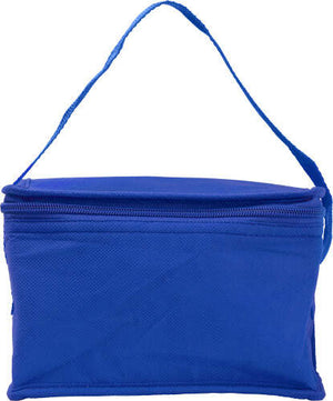 Non-woven koeltas voor zes blikjes lichtblauw onbedrukt 8265