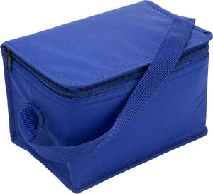 Non-woven koeltas voor zes blikjes geel onbedrukt 8264