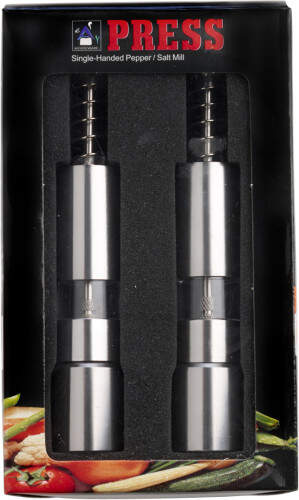 Peper- en zoutmolen zilver 3 kleuren tp 9262