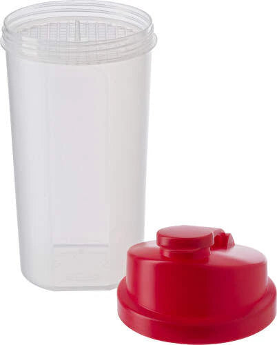 eiwit shaker met zeef, 700 ml zwart onbedrukt 3571