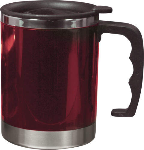 Vacu&uuml;m thermosbeker zwart 3 kleuren tp 12808