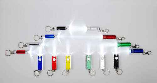 Aluminium zaklamp met 3 LED zwart 3 kleuren tp 660