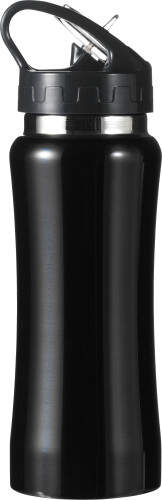 bidon 600ml zwart onbedrukt 1550
