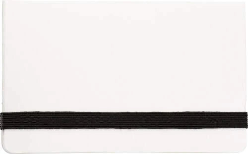 Memoboekje/visitekaarthouder karton zwart 2 kleuren tp 7830