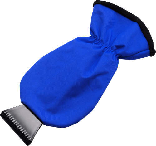 Zwarte  ijskrabber met fleece gevoerde want   sample