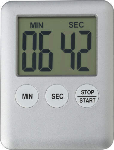 Keukentimer zilver 3 kleuren tp 6355